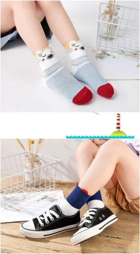 Vista 9 de Magic Pet Calcetines de algodón para niños, para deportes, escuela, fútbol, béisbol, guardería, divertidos, para niños pequeños, 5 pares, 1 paquete