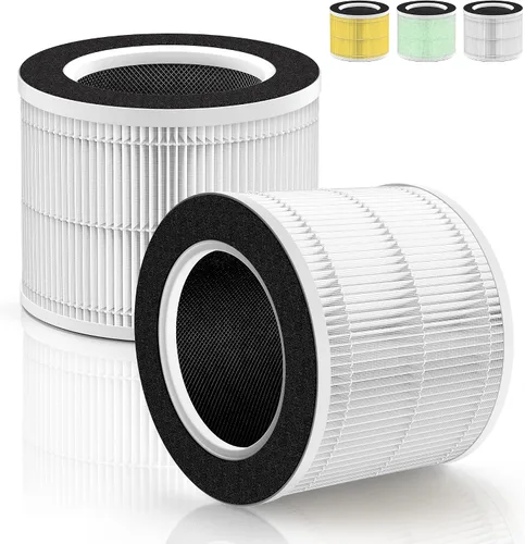 Vista 11 de [Blanco mejorado] RP-AP088 RP-AP088B Filtro de repuesto compatible con RENPHO RP-AP088-F1 RP-AP088-F2 H13 Filtro de repuesto verdadero