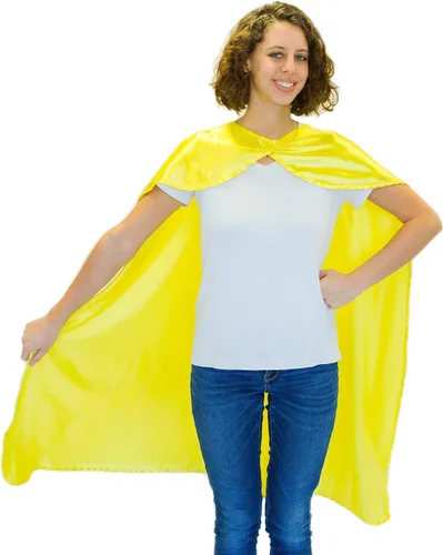 Vista 15 de Everfan Capa de superhéroe para adultos, capas de superhéroe para adultos, capa de satén para disfraz Negro