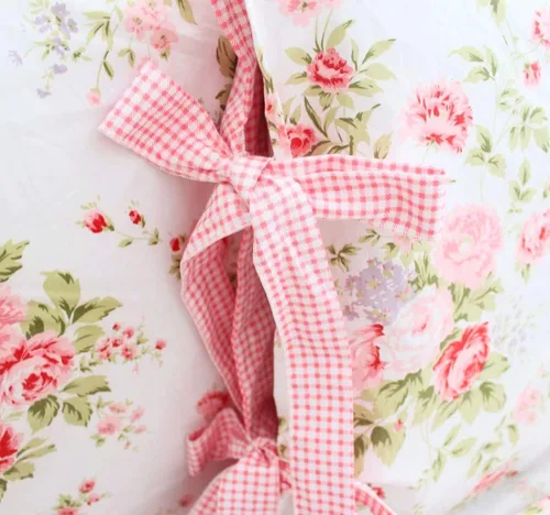 Vista 4 de Usning Juego de sábanas suaves de 100% algodón con estampado de rosas con sábana bajera de bolsillo profundo, sábana encimera y fundas de almohada
