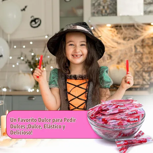 Vista 2 de Twizzlers Pull 'n' Peel - Paquete a granel de cereza, 1 libra (aproximadamente 35 piezas) - Divertido y delicioso caramelo de regaliz con sabor a
