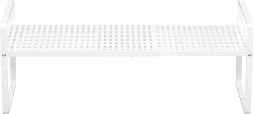 Vista 8 de iPEGTOP Estante organizador de estante de almacenamiento expandible para gabinete, estante de especias de metal apilable de acero resistente, altura