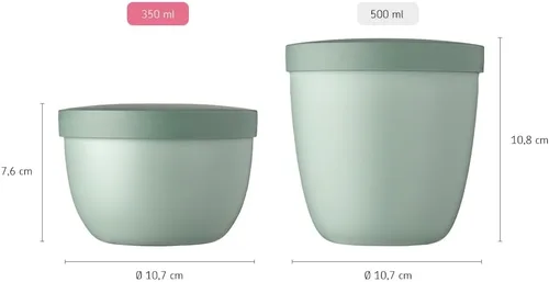 Vista 5 de Mepal Snack Pot Ellipse 11.8 fl oz - Azul Nórdico