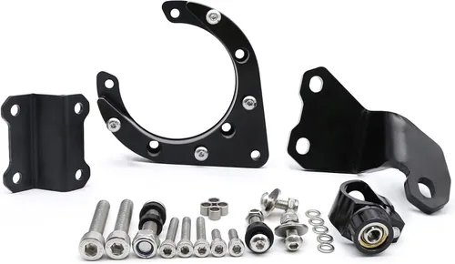 Vista 5 de PROCNC - Kit de soporte de montaje estabilizador de aluminio para motocicleta CNC para Yamaha MT07 FZ07 2020 2021 2022 2023 (negro + negro)