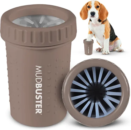 Vista 23 de Dexas MudBuster Limpiador Portátil de Patas de Perro - Calidad Premium, Azul, Tamaño Pequeño para Suministros y Accesorios para Mascotas