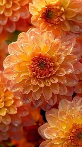 Vista 2 de Mezcla rara Dalia Pompon Semillas de flores Coloridas Variabilis Hermosa planta anual de césped al aire libre Bonsái Semillas Floración Floración