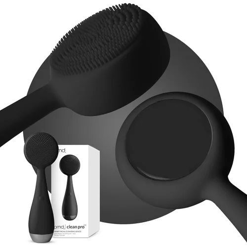 Vista 21 de Clean Pro - Electric Facial Cleansing Brush, Smart Facial Device with Silicone Brush & Heated Anti-Aging Aluminum, Gemstone, Precious Metal Massager