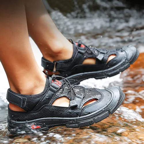 Vista 7 de YUHAOTIN Zapatos de cancha de tenis para hombres y hombres zapatos de agua transpirables zapatos casuales transpirables antideslizantes zapatos