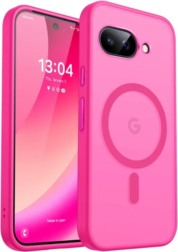 Vista 19 de CANSHN Funda magnética para Google Pixel 9 Pro XL (6.8 pulgadas), mejorada [protección completa de la cámara] [compatible con Magsafe]