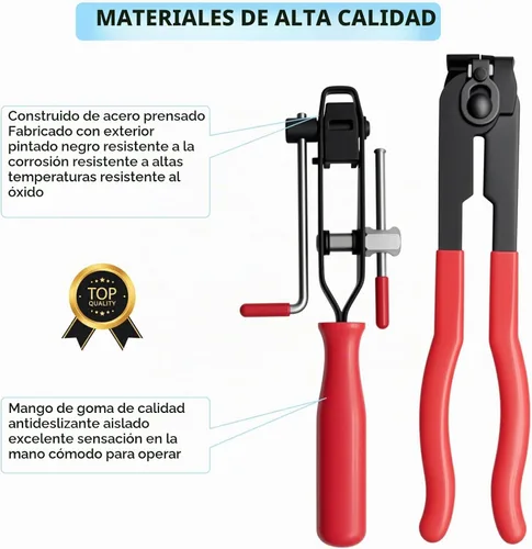 Vista 2 de Juego de alicates de abrazadera de arranque CV con 10 bandas tipo oreja para eje auto y ATV CV axle boot crimping tool with 10 bands, precise
