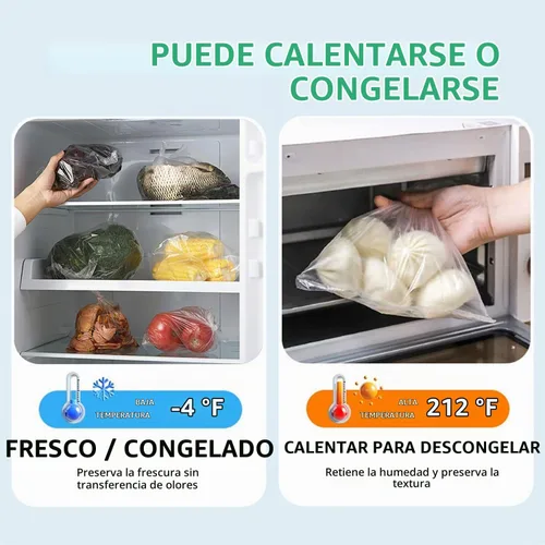 Vista 4 de 9527 Product 12" x 16" Bolsa de plástico transparente para almacenamiento de alimentos en un rollo, 350 bolsas un rollo