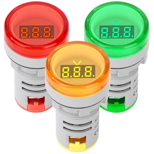 Vista 11 de DROK - Juego de 3 medidores de corriente AC 100A, probador de corriente digital AC 0-100A con pantalla LED grande, adecuado para 110V 220V, panel