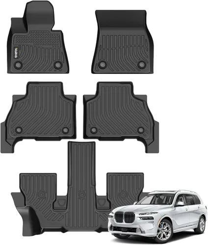 Vista 239 de Tapetes de piso para todo clima y forro de carga con respaldo para Chevrolet Suburban de 7 asientos 2021-2025 / GMC Yukon XL de 7 asientos