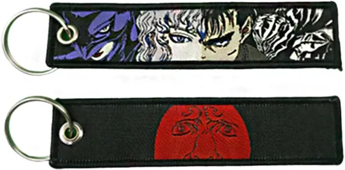 Vista 11 de 1 Pack Anime Etiqueta de Llavero Jet Etiqueta de Llavero Dibujos Animados Bordados con Llavero para Motocicletas Accesorios de Coche