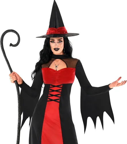 Vista 4 de Morph Disfraces de bruja para mujer, disfraces de bruja para adultos, traje de bruja para adultos, disfraces de Halloween para mujeres adultas
