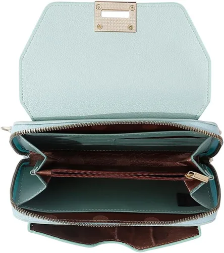 Vista 4 de EVVE Bolso bandolera pequeño para mujer, cartera para teléfono celular con múltiples ranuras para tarjetas