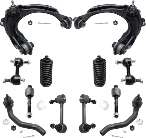 Vista 15 de Detroit Axle - Kit de extremo de 12 piezas para Ford Explorer Mercury Mountaineer 1998-2001 1999 2000, 2 brazos de control delanteros superiores