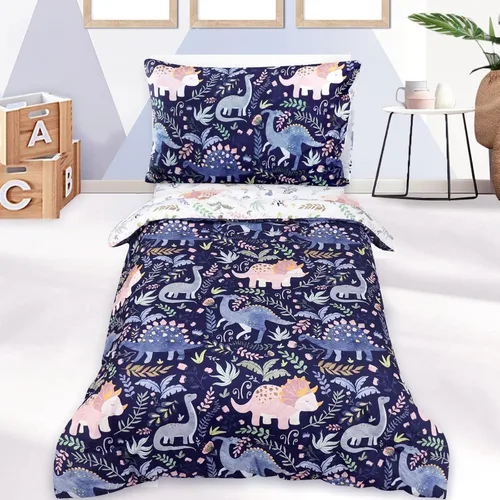 Vista 12 de Pea Pod Juego de ropa de cama de muselina para niños pequeños arcoíris de 3 piezas - Ropa de cama suave y transpirable para cuna con sábana