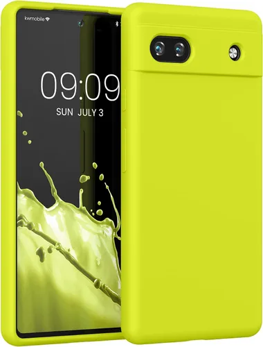 Vista 104 de kwmobile Funda Compatible con Google Pixel 6 Pro - Funda de Teléfono de Silicona TPU con Acabado Suave - Azul Caribe