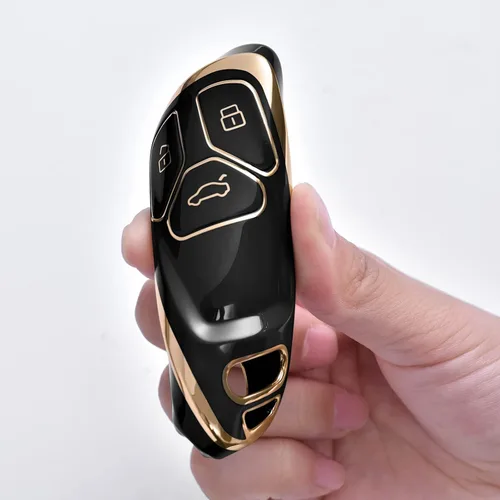 Vista 7 de ELOHEI Funda para Llavero de Audi, Cubierta de TPU Suave Premium con Protección Completa de 360 Grados, Accesorios de Estuche para Llave Compatible