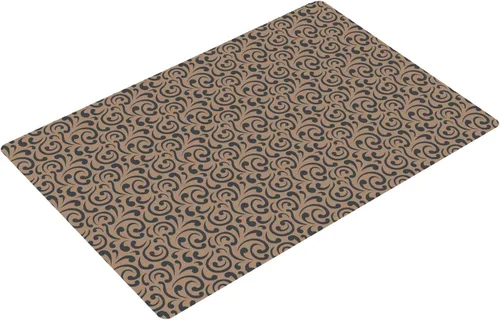 Vista 9 de Alfombra de baño de microfibra de 20 x 16 pulgadas, diseño de capuchino de color deslizante, 1 S