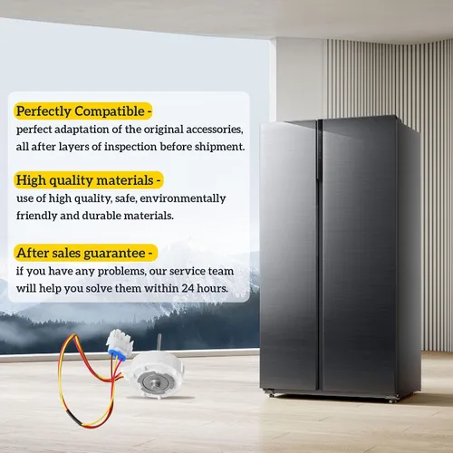 Vista 8 de Actualizado 809069201 809069206 Motor de ventilador de evaporador de refrigerador Compatible con Frigidaire, Kenmore, Electrolux, Reemplaza