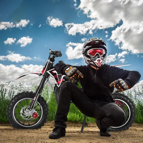 Vista 8 de 50CC Kids Dirt Bike Gas Powered 2-Stroke Mini Motorcycle 25MPH for kid 8-14 Black