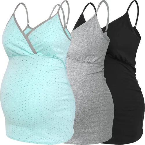 Vista 2 de Camiseta de lactancia Cami - Corpiño de dormir para maternidad y lactancia