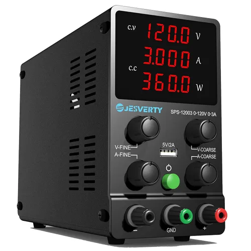 Vista 10 de Fuente de alimentación de CC variable, 0-30V 0-10A Fuente de alimentación de banco regulada de CC con pantalla LED de 4 dígitos de alta precisión