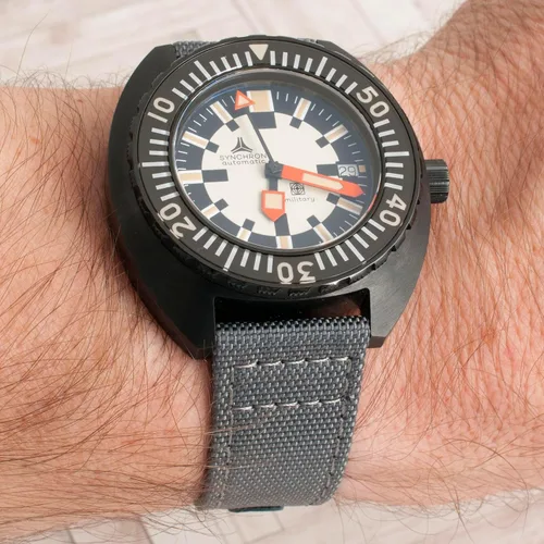 Vista 177 de StrapHabit Correa de reloj de liberación rápida, correa de reloj de tela de vela, dos longitudes, correa de reloj de piel de nailon, 0.748 in, 0.787