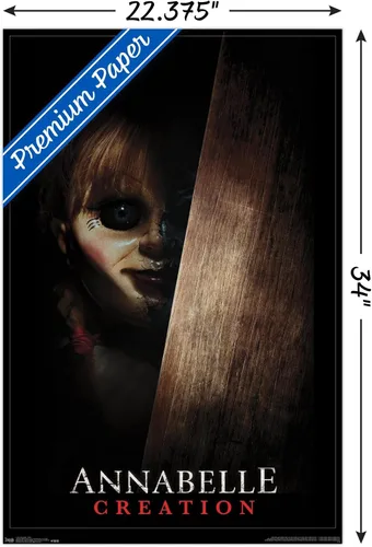 Vista 3 de Trends International Annabelle - Póster de pared Peek, 22.375 x 34 pulgadas, versión premium sin marco