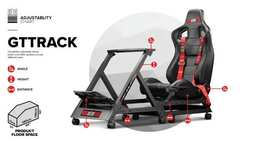 Vista 6 de Next Level Racing GTTrack Simulator Cockpit (NLR-S009)