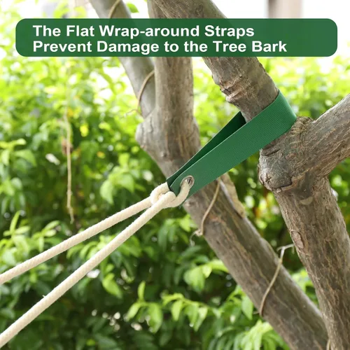 Vista 7 de Jevrench 12 PCS Correas para Árboles para Estacado, Correas de Soporte para Árboles para Atirantar Plantones Recién Plantados y Mantenerlos Rectos