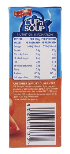 Vista 6 de Batchelors Cup a Soup Tomate 4 sobres 3.28 oz (Pack de 9)