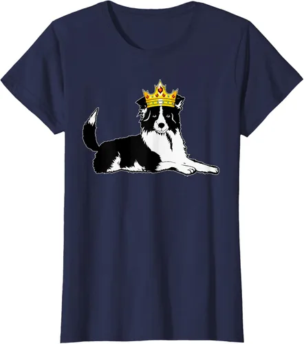 Vista 33 de Border Collie Crown - Camiseta veterinaria de piel de pastoreo de ovejas, Negro