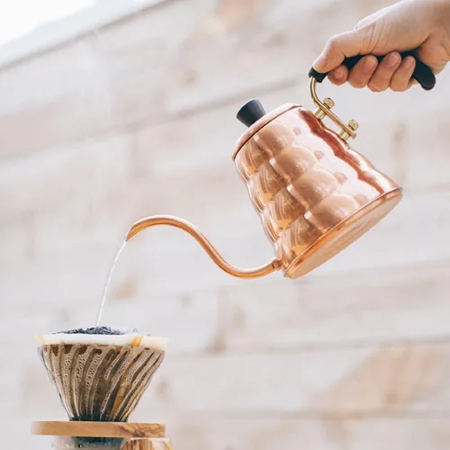 Vista 5 de Hario V60 "Buono" - Hervidor de goteo con cuello de cisne