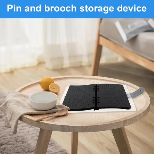 Vista 5 de Pin Storage Binder Holder, Pin Organizer Book, Durable Earring Jewelry Organizer Book, Travel Jewelry Organizer Book with Distinctive Book Design