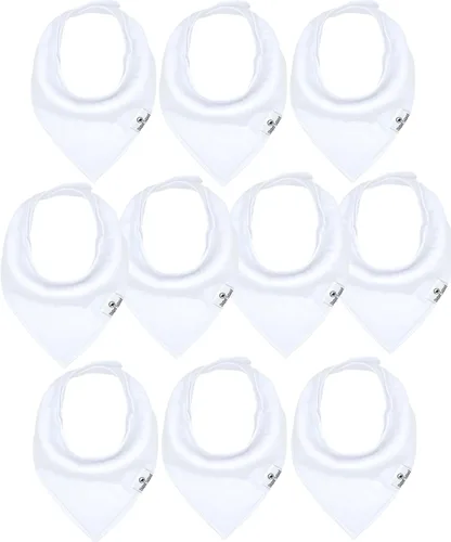Vista 24 de Diaper Squad 10-Pack Organic Cotton Baby Bibs for Baby Boy, Girl
