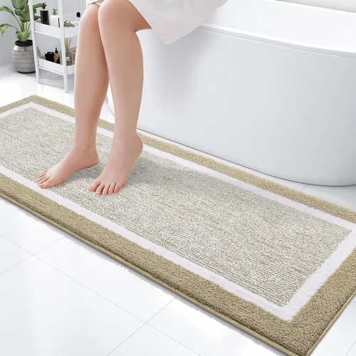 Vista 73 de OLANLY Alfombras de baño 24x16, tapetes de baño extra suaves y absorbentes de microfibra, antideslizantes, lavables a máquina, secan rápido