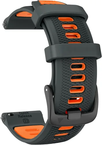 Vista 10 de ISABAKE Correa de silicona de liberación rápida de 22mm de reemplazo para Gamrin Forerunner 265, Forerunner 255, Garmin Vivoactive 4, Garmin Venu 2