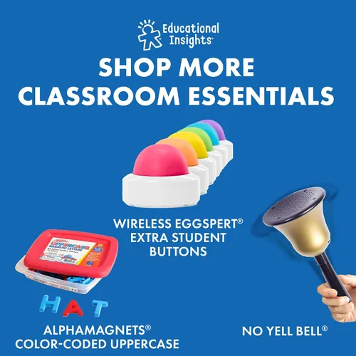 Vista 7 de Educational Insights Eggspert inalámbrico 2.4 GHz, juega juegos de aula, imprescindibles para profesores, grados 1+