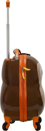 Vista 2 de Rockland - Maleta infantil giratoria con exterior rígido de policarbonato, Monkey), B02-MONKEY