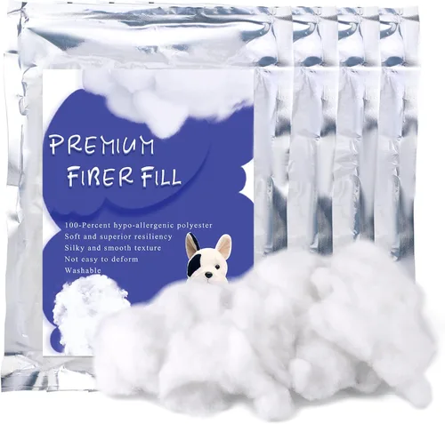 Vista 17 de BUTUZE Relleno de fibra de poliéster de 60g/2.1oz, relleno de fibra premium para manualidades, relleno de ganchillo de alta resiliencia, relleno