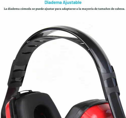 Vista 3 de Cyber Acoustics Professional Safety Lightweight Ear Muffs for Hearing Protection and Noise Reduction