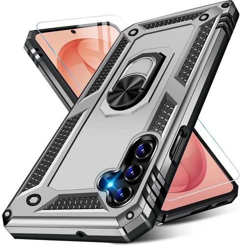 Vista 46 de Funda para Samsung Galaxy S21 5G resistente con protector de pantalla integrado, armadura dura, funda anticaída militar para Samsung S21 5G 6.2 2021
