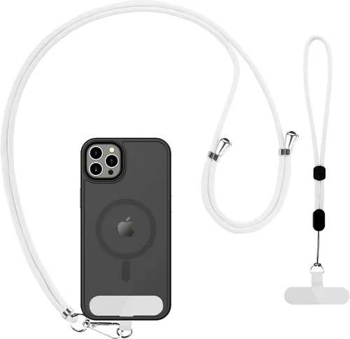 Vista 16 de CACOE Cordón para teléfono celular 2 piezas - 1 pieza correa ajustable para el cuello, 1 pieza correa de muñeca, 2 piezas almohadillas, cruzado