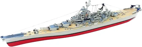Vista 2 de Atlantis USS Iowa Big Battleship Kit de Modelo de Plástico 1/535 Juguete y Pasatiempo