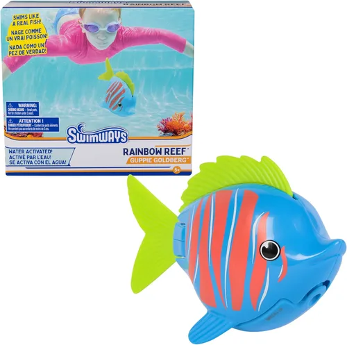 Vista 10 de SwimWays Rainbow Reef Shark Toy, Finn Diesel Kids Shark Pool Toy and Swimming Accessory, Self-Activated Water Toys, Learn to Swim Pool Toys for Kids