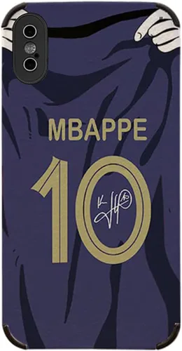 Vista 7 de Jersey de Mbappe Funda para Celular Creativa de Fútbol para iPhone 7 Plus / 8 Plus, Funda delgada de imitación de cuero suave a prueba de golpes