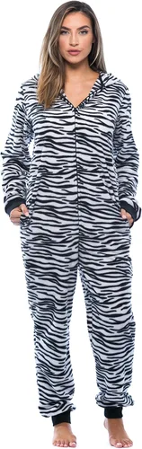 Vista 4 de Just Love - Pijama tipo enterizo para adultos con estampado de piel de animal